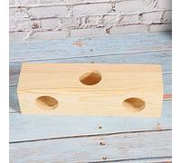 Túnel de Madera de Hámster, Extensión de la Casa de Tubo de Madera Pequeñas Mascotas de Animales Tubos de Juguete y Túneles Entrenando Accesorios de Jaula de Ejercicios para Rata de Mascota Gerbil