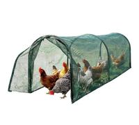 Túnel de pollo con red solar portátil de nailon largo