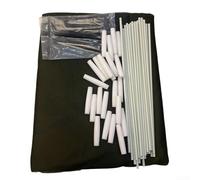 Túnel de protección de plantas con soporte de arco, cubierta de invernadero de malla a prueba de pájaros para redes de flores y jardines de huertos (verde, 1000 cm)