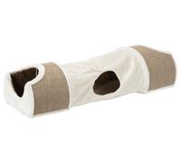 Trixie Túnel Rascador, 110 × 30 × 38 cm, Gris Claro/Marrón, Gato