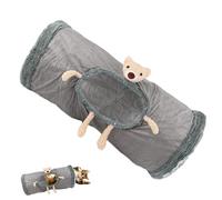 Túnel grande para gatos - Juguetes de tubo de túnel para gatos, túneles para gatos de interior | Túneles de cama plegables para gatos, túneles portátiles de forro polar suave para conejos, gatitos