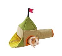 Túnel para animales pequeños - Hábitat de tres entradas | Túnel de juego para hámster dentro de la jaula - para hurones, chinchillas, conejos: descanso, masticación, juego, sueño