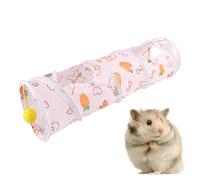 Túnel para Animales pequeños: Juguete Plegable con, Tubo de Juego Interactivo | Escondite Transpirable para Conejo, hurón, hámster, Chinchilla, Erizo, Espacio de Descanso para el Exterior