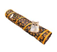 Túnel para gatitos, túnel de juego para gatos - Juguetes plegables de tubo para mascotas con agujero de mirada, juguetes de enriquecimiento de gatos con diseño de calabaza para gatos, gatitos,