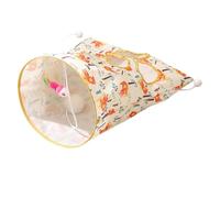 Túnel para gatos de interior, túnel pequeño para gatos, bolsa arrugada, juguete de túnel para gatos con 1 ratón pequeño, 3 bolas de juguete, escondite y busca escondite para gatitos