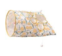 Túnel para gatos pequeño, túnel de juego para gatos,Juguete de túnel para gatos con bolsa arrugada | Cueva interactiva para gatos, túnel de juego para gatos con 1 ratoncito y 3 pelotas de juguete para