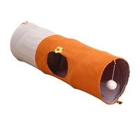 Túnel para gatos, tubo plegable con bola, resistente a los arañazos, equipo de ejercicio interactivo para viajes, sala de estar, herramienta de entrenamiento