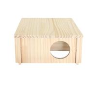 Túnel para hámsteres | Decoración cuadrada de hábitats de hámster de 2 cámaras, juguetes de túnel de animales pequeños, hámster de laberinto de cámara para hámster, jerbos, ratones, limmings
