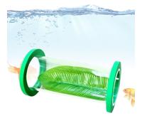 Túnel para Peces Betta,Tubo para Dormir con Hoja para Betta | Cueva para Camarones, Túnel de Acrílico Flotante, Accesorios para Acuario de Peces Pequeños: Enriquecimiento y Escondite