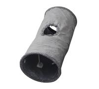 Túnel Plegable para Gatos, Juguete con Juguete Colgante, Playtube, Felpa Arrugada, Plegable para Interiores, Gatito, Cama para Mascotas para Perros