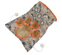 Túneles de Gato para Gatos Interiores, Toque Túnel Cruyn Bag Toy para Túnel Cat Hamsters Play Tunnel Toy Drill Smwing Back for Kitten para Esconder y Atrapar 3 Capas de (Erizo Azul)
