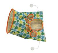 Túneles de Gato para Gatos Interiores, Toque Túnel Cruyn Bag Toy para Túnel Cat Hamsters Play Tunnel Toy Drill Smwing Back for Kitten para Esconder y Atrapar 3 Capas de (Pequeño patrón de