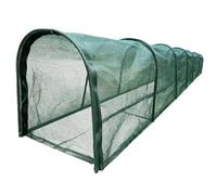 Túneles para Gallinas del Jardín Casa Portátil Alargada Nailon con Puerta