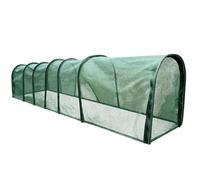Túneles para Gallinas del Jardín Casa Portátil Alargada Nailon con Puerta