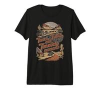 Tunes, Trails, and Timeless Moments Retro Country Festival Camiseta Premium