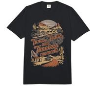 Tunes, Trails, and Timeless Moments Retro Country Festival Comfort Colors Adult Heavyweight T-Shirt