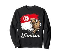 Túnez Camel Burst Bandera Orgullo Nacional Diseño Sudadera