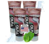 Tung gel limpiador de lengua, sabor menta fresca, paquete de 4 unidades