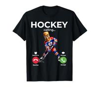 Tung Tung Sahur Llamando Meme Hockey sobre Hielo Six Seven Sport Joke Camiseta