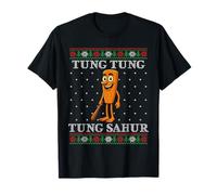 Tung Tung Tung Sahur Ugly Christmas Sweater Italian Brainrot Camiseta