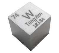 Tungsten Density Cube Pure Metal High Element Block Suitable for Collections, Science Education Experiment Application,25.4×25.4×25.4mm(25.4x25.4x25.4mm)