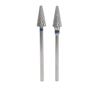 Tungsten Nail Drill Bits 2pcs | Tapered Cone Shaped for Cuticle Removal / Manicure / Pedicure | Compatible with Electric Nail File 151 154 | Sturdy Tungsten Carbide Material
