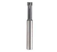 Tungsten Steel Milling Cutter | 3 - Tooth Spiral Router Bit for CNC/Aluminum/Stainless Steel | M10x1.5xD8x60, High Hardness & Abrasion Resilience