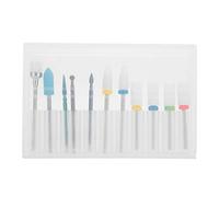 Tungsten Steel Nail Polishing Grinding Head Ceramic Nail Drill Bits 11pcs Set Accessory for Manicure and Nail Salon