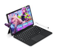 Tunhail Tablet 10 Pulgadas, 2 in 1 portatil Core M3 8100Y hasta 3,4 GHz, Ordenador Portatil 12 GB RAM +256 GB SSD, WiFi 5+BT 5.0, USB A 3.0, Type-c, con Teclado y lápiz óptico