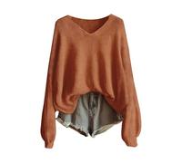 Tunic Sweaters for Women Cashmere Long Sleeve V Neck Pullover Tops Casual Loose Fit Boho Fall Winter Clothes Knitwear