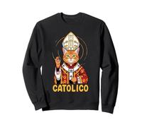 Túnica católica de Gato en Papa Linda Ropa para Mascotas para Amantes de los Gatos Sudadera
