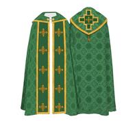 Túnica litúrgica de los hombres, Capa Para Católicos Con Bordado, Adulto Sacerdote Masa de Medición Cabo Renacimiento Iglesia Sacerdote Musulmana Ropa Medieval Capelet Para Fiesta de Halloween S-5Xl