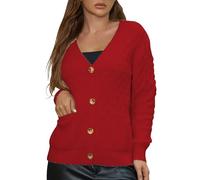 Tunica Roja Ofertas Desires Mujer Cardigan Chaqueta Mujer Dorada De Punto Cardigan Largo Beige Blazer Invierno Mujer Corto Chaqueta Mujer Punto Larga Manga Ranglan Ofertas