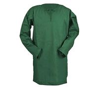 Túnica vikinga para niño, disfraz escocés, camiseta renacentista, camisa medieval, camiseta medieval, camisa medieval, camisa medieval, colin de manga larga, jacobino escocés, parte superior