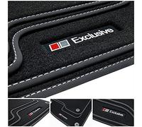 tuning-art A36 Exclusive-Line Alfombrillas para Audi A4 B8 8K 2008-2015, Costura:Plata