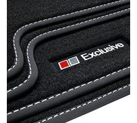 tuning-art A57 Exclusive-Line Alfombrillas para Audi Q2 2016-, Costura:Plata