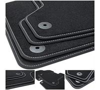 tuning-art Alfombrillas para Audi A3 8L 1996-2003 | 4-piezas 100% Ajuste perfecto Logo Sistema de fijación Ribete textil Costuras manuales Velour