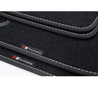 tuning-art BEF880 Alfombrillas para Toyota Auris Touring Sports 2013-2019, Costura:Plata