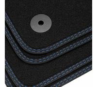 tuning-art BDN500 Alfombrillas para VW Tiguan 3 CT1 2024- Double Couture, Costura:2X Azul
