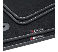 tuning-art BEP226 Alfombrillas para Renault Laguna 3 Typ T 2007-2015, Costura:Plata