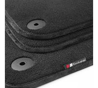 tuning-art LX373 Luxury-Line Alfombrillas para Volvo V70 XC70 Typ P24 2007-2016, Bordes:Negro