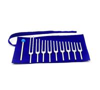 Tuning Fork Set - Max F 963Hz, Chakra Tuning Forks Instrumento de percusión con bolsa de terciopelo, ideal for yoga, meditación, curación de sonido, paquete de 9