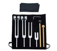 Tuning Forks for Healing, 128 Hz Sound Healing Instruments, Wood, Aluminum Alloy Material, Multipurpose Meditation, Yoga Tools, Suitable for Beginners and Experienced Practitioners, 21.5cm