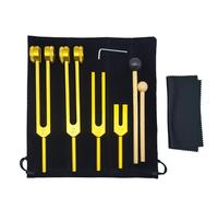 Tuning Forks for Healing, 128 Hz Sound Healing Instruments, Wood, Aluminum Alloy Material, Multipurpose Meditation, Yoga Tools, Suitable for Beginners and Experienced Practitioners, 21.5cm