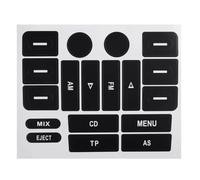 Tuning Interior Coche Compatible con VW para Golf MK5 para Passat pegatinas de reparación de botones de radio pegatinas de reparación de botones desgastados pegatinas para coche