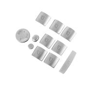 Tuning Interior Coche Compatible con X5 E70 2008-2013 Pegatinas para la cubierta del botón del interruptor del elevalunas del coche cromadas y plateadas