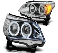 Tuning Tec LED Angel Eyes Faros Delanteros BMW 5er E60/E61 03-07 Cromado