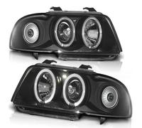 Tuning Tec LED Angel Eyes Lámparas Delanteras Audi A4 B5 94-98 Negro