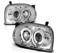 Tuning Tec LED Angel Eyes Lámparas Delanteras Para VW Golf 3 91-97 Cromado