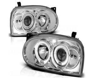 Tuning Tec LED Angel Eyes Lámparas Delanteras Para VW Golf 3 91-97 Cromado